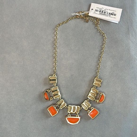 Kate Spade New York Varadero Tile Orange Necklace collar NWT - Picture 5 of 7